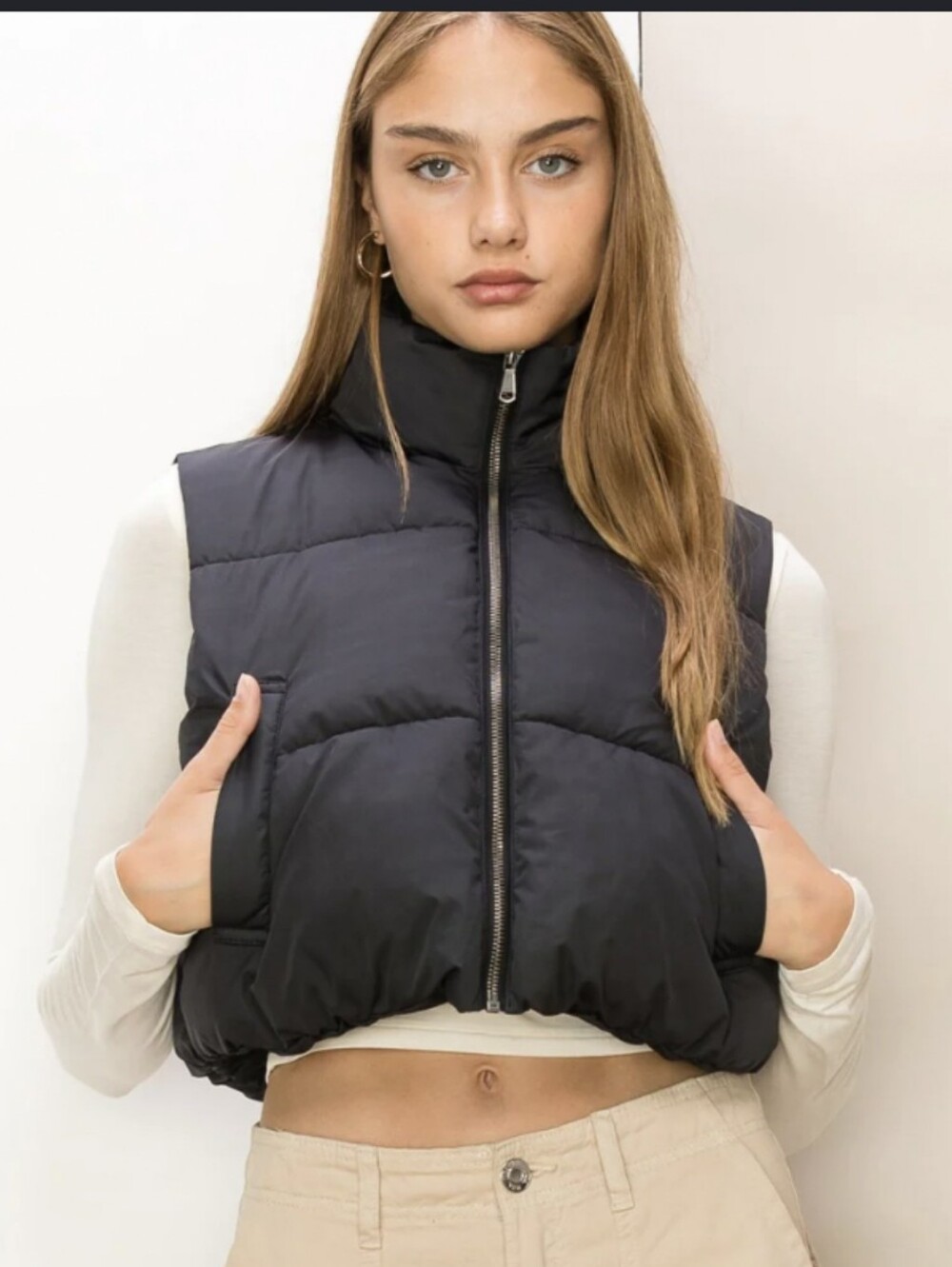 ANTONIO MELANI Black Puffer Vest